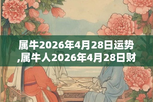 属牛2026年4月28日运势,属牛人2026年4月28日财运,生肖牛2026年4月28日运势