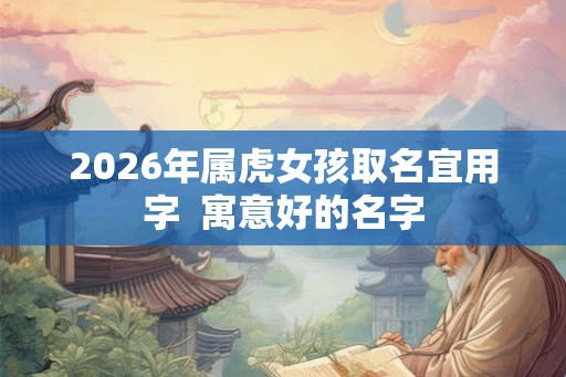 2026年属虎女孩取名宜用字 寓意好的名字 2026年属虎女孩取名宜用字 寓意好的名字