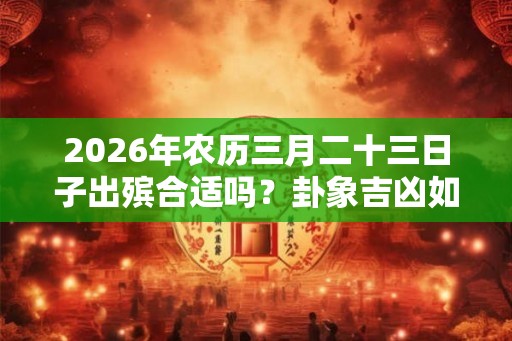 2026年农历三月二十三日子出殡合适吗？卦象吉凶如何？