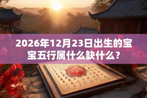 2026年12月23日出生的宝宝五行属什么缺什么？