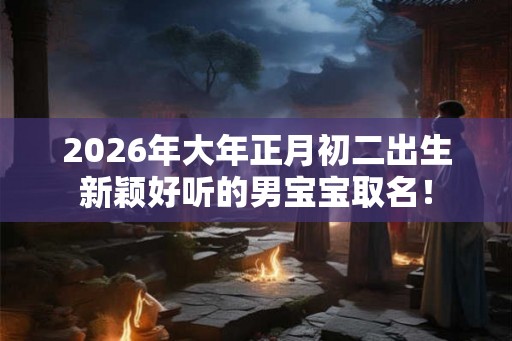2026年大年正月初二出生新颖好听的男宝宝取名！