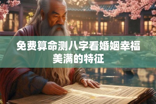 免费算命测八字看婚姻幸福美满的特征