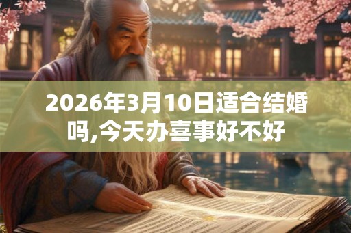 2026年3月10日适合结婚吗,今天办喜事好不好 2026年3月10日适合结婚吗,今天办喜事好不好