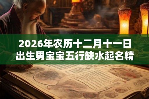 2026年农历十二月十一日出生男宝宝五行缺水起名精选