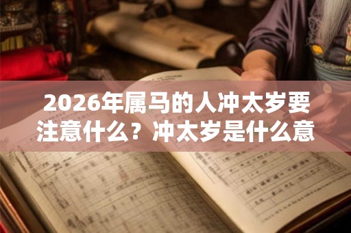 2026年属马的人冲太岁要注意什么？冲太岁是什么意思？