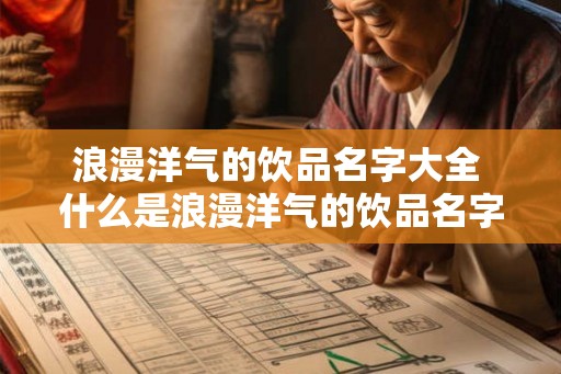 浪漫洋气的饮品名字大全 什么是浪漫洋气的饮品名字 浪漫洋气的饮品名字大全 什么是浪漫洋气的饮品名字