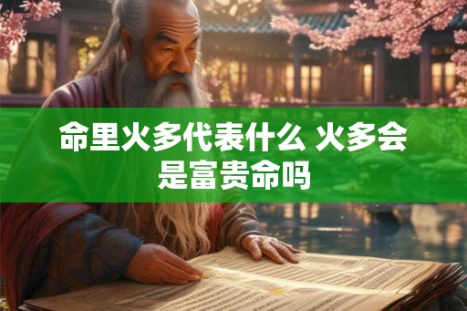 命里火多代表什么 火多会是富贵命吗