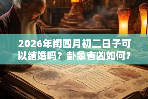 2026年闰四月初二日子可以结婚吗？卦象吉凶如何？