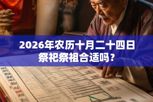 2026年农历十月二十四日祭祀祭祖合适吗？