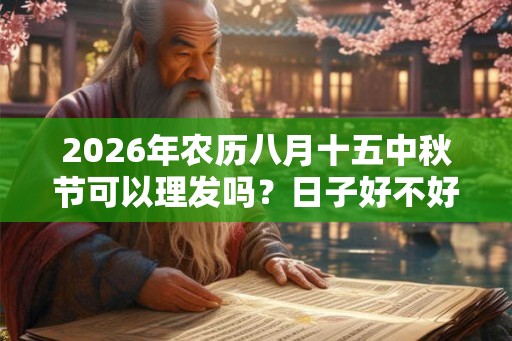 2026年农历八月十五中秋节可以理发吗？日子好不好？