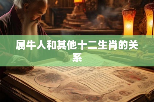 属牛人和其他十二生肖的关系 属牛人和其他十二生肖的关系