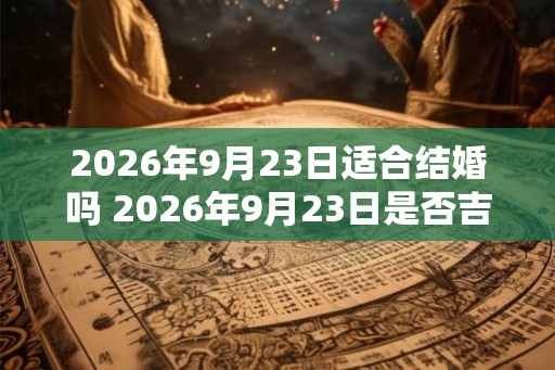 2026年9月23日适合结婚吗 2026年9月23日是否吉日成婚
