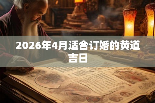2026年4月适合订婚的黄道吉日