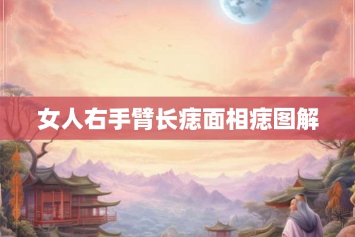 女人右手臂长痣面相痣图解