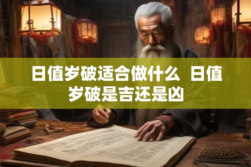 日值岁破适合做什么 日值岁破是吉还是凶 日值岁破适合做什么 日值岁破是吉还是凶