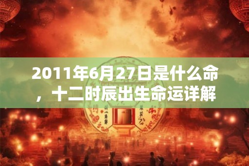 2011年6月27日是什么命,十二时辰出生命运详解 2011年6月27日是什么命,十二时辰出生命运详解