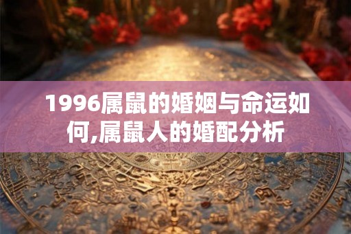 1996属鼠的婚姻与命运如何,属鼠人的婚配分析 1996属鼠的婚姻与命运如何,属鼠人的婚配分析