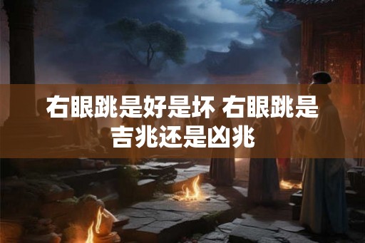右眼跳是好是坏 右眼跳是吉兆还是凶兆