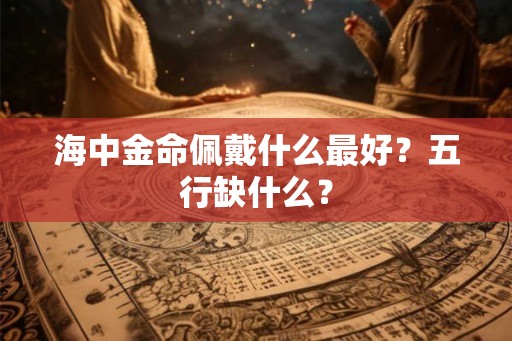 海中金命佩戴什么最好？五行缺什么？