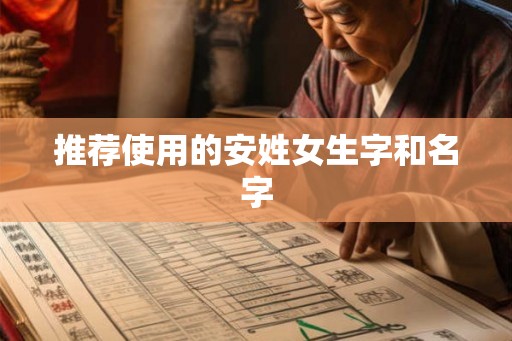 推荐使用的安姓女生字和名字