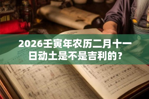 2026壬寅年农历二月十一日动土是不是吉利的？