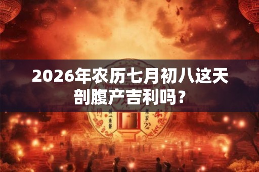 2026年农历七月初八这天剖腹产吉利吗？
