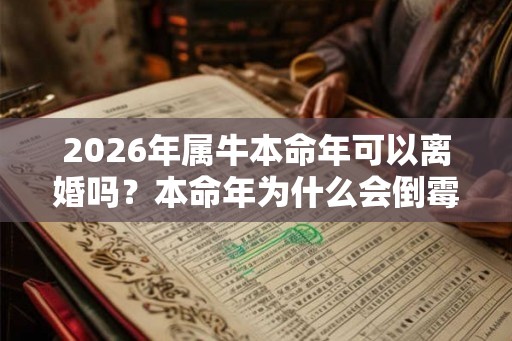 2026年属牛本命年可以离婚吗？本命年为什么会倒霉？