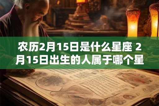 农历2月15日是什么星座 2月15日出生的人属于哪个星座 农历2月15日是什么星座 2月15日出生的人属于哪个星座