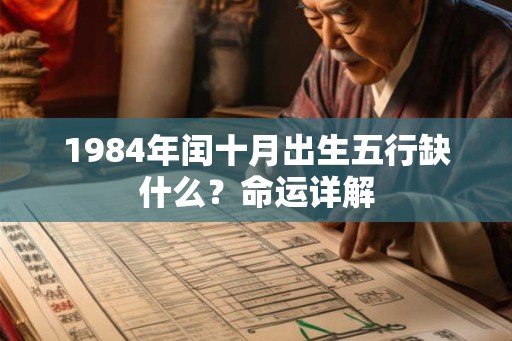 1984年闰十月出生五行缺什么？命运详解