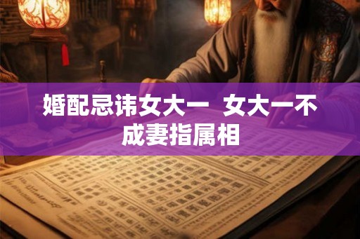 婚配忌讳女大一 女大一不成妻指属相 婚配忌讳女大一 女大一不成妻指属相