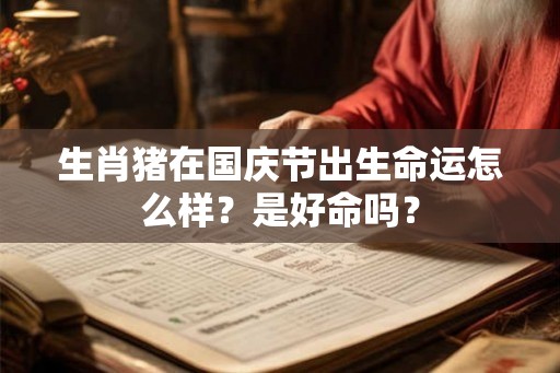 生肖猪在国庆节出生命运怎么样？是好命吗？