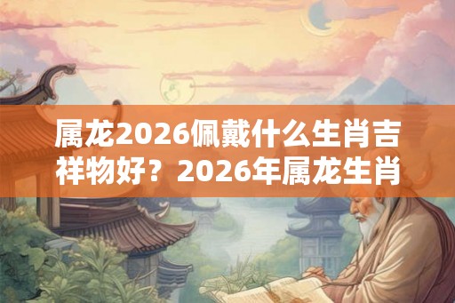 属龙2026佩戴什么生肖吉祥物好？2026年属龙生肖佩戴