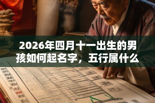 2026年四月十一出生的男孩如何起名字，五行属什么