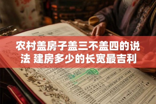 农村盖房子盖三不盖四的说法 建房多少的长宽最吉利