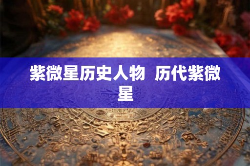 紫微星历史人物  历代紫微星
