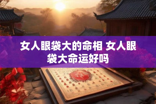 女人眼袋大的命相 女人眼袋大命运好吗 女人眼袋大的命相 女人眼袋大命运好吗