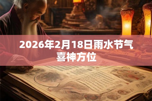 2026年2月18日雨水节气喜神方位