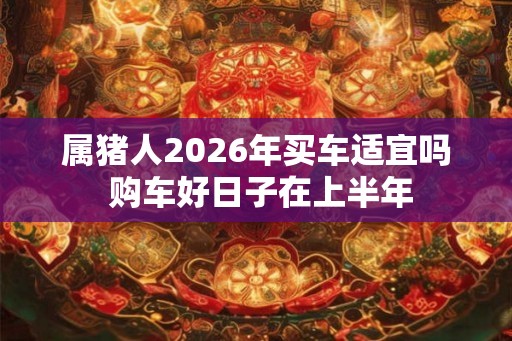 属猪人2026年买车适宜吗 购车好日子在上半年