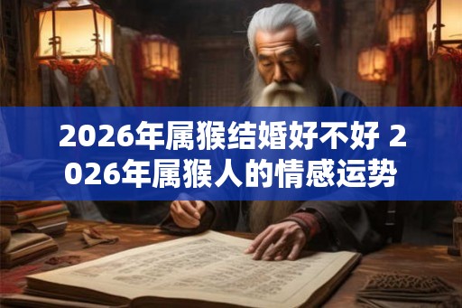 2026年属猴结婚好不好 2026年属猴人的情感运势