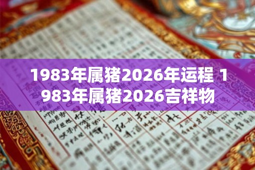 1983年属猪2026年运程 1983年属猪2026吉祥物