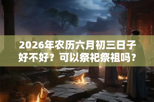 2026年农历六月初三日子好不好？可以祭祀祭祖吗？
