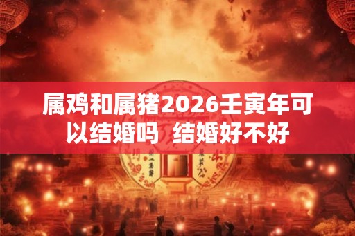 属鸡和属猪2026壬寅年可以结婚吗  结婚好不好