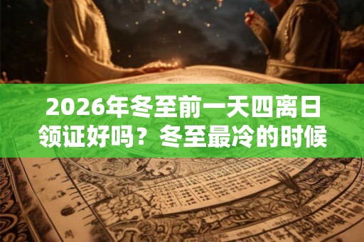 2026年冬至前一天四离日领证好吗？冬至最冷的时候吗？