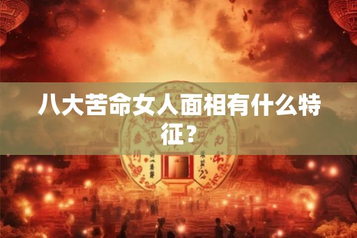 八大苦命女人面相有什么特征？