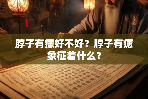 脖子有痣好不好？脖子有痣象征着什么？