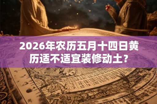 2026年农历五月十四日黄历适不适宜装修动土？