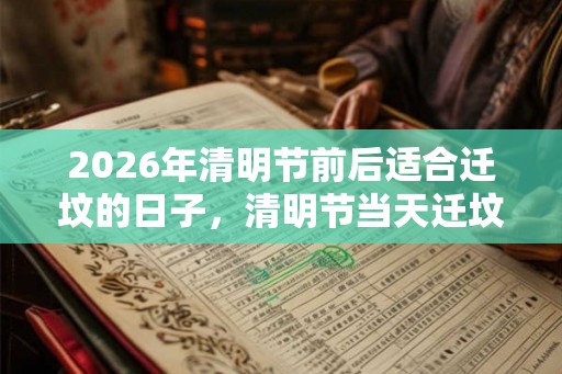 2026年清明节前后适合迁坟的日子，清明节当天迁坟可以吗？