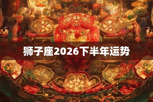狮子座2026下半年运势