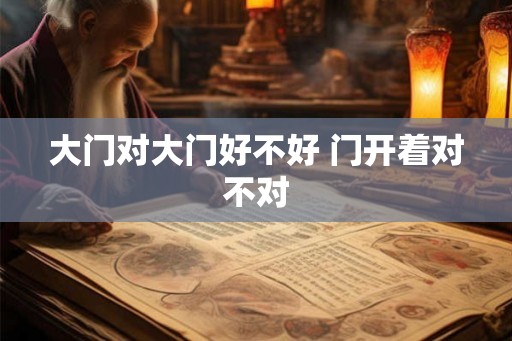 大门对大门好不好 门开着对不对