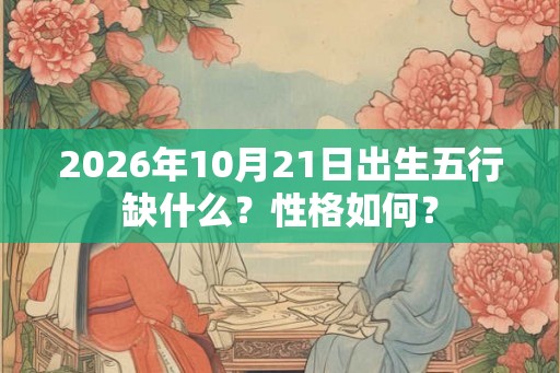 2026年10月21日出生五行缺什么？性格如何？